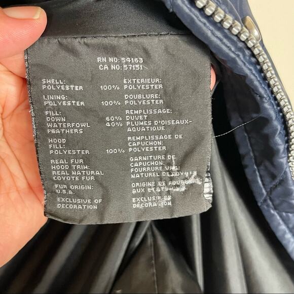 Marc New York Andrew Mark Quilted Hooded Jacket Navy Size XXL - Picture 9 of 12